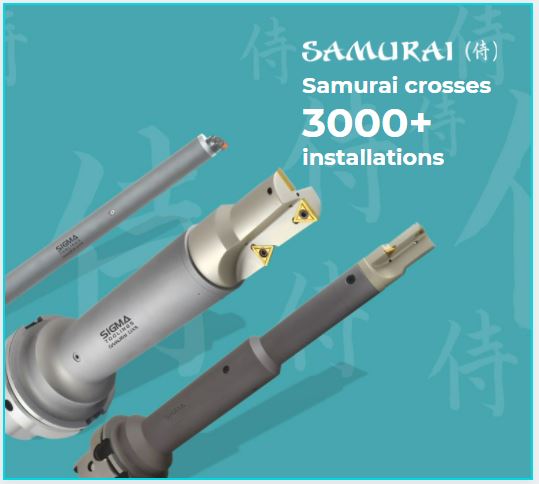 3000+ Installations for Sigma’s anti-vibration tooling ‘Samurai’